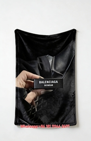 Balenciaga Skiwear Print Flannel Sofa Throw Blanket Premium Couch Cover BA371